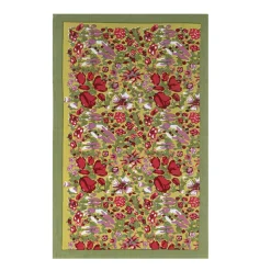 Jardin Tea Towels Red & Green , Set of 3