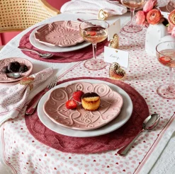 Jardins Du Monde Dessert/Salad Plate Assorted, Set of 4 in Blush