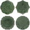 Jardins Du Monde Dessert/Salad Plate Assorted, Set of 4 in Basil