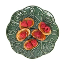 Jardins Du Monde Dessert/Salad Plate Assorted, Set of 4 in Basil