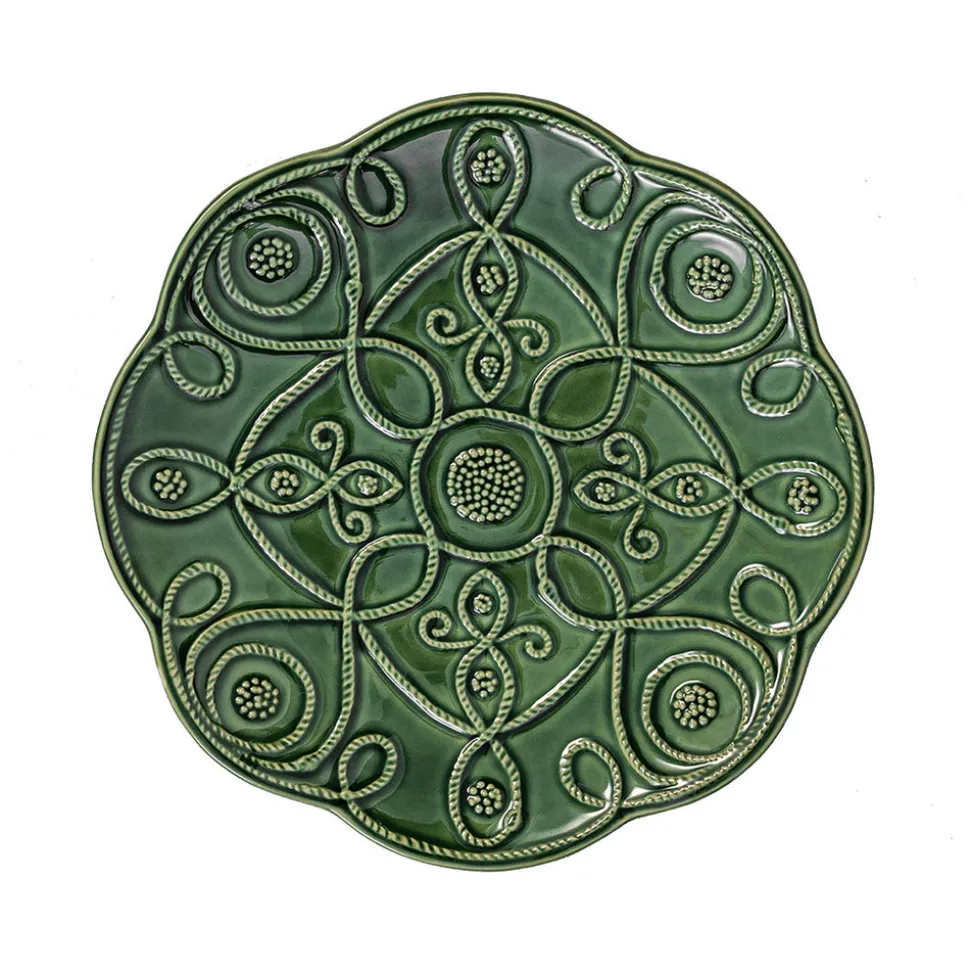 Jardins Du Monde Dessert/Salad Plate Assorted, Set of 4 in Basil