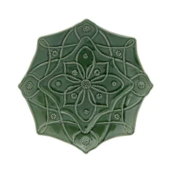 Jardins Du Monde Dessert/Salad Plate Assorted, Set of 4 in Basil