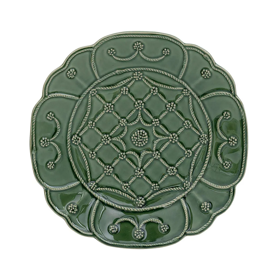 Jardins Du Monde Dessert/Salad Plate Assorted, Set of 4 in Basil