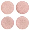 Jardins Du Monde Side/Cocktail Plate Assorted, Set of 4 in Blush