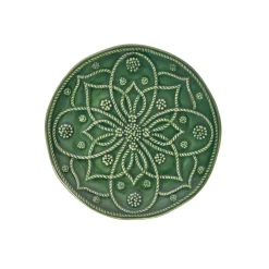 Jardins Du Monde Side/Cocktail Plate Assorted, Set of 4 in Basil