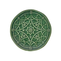 Jardins Du Monde Side/Cocktail Plate Assorted, Set of 4 in Basil