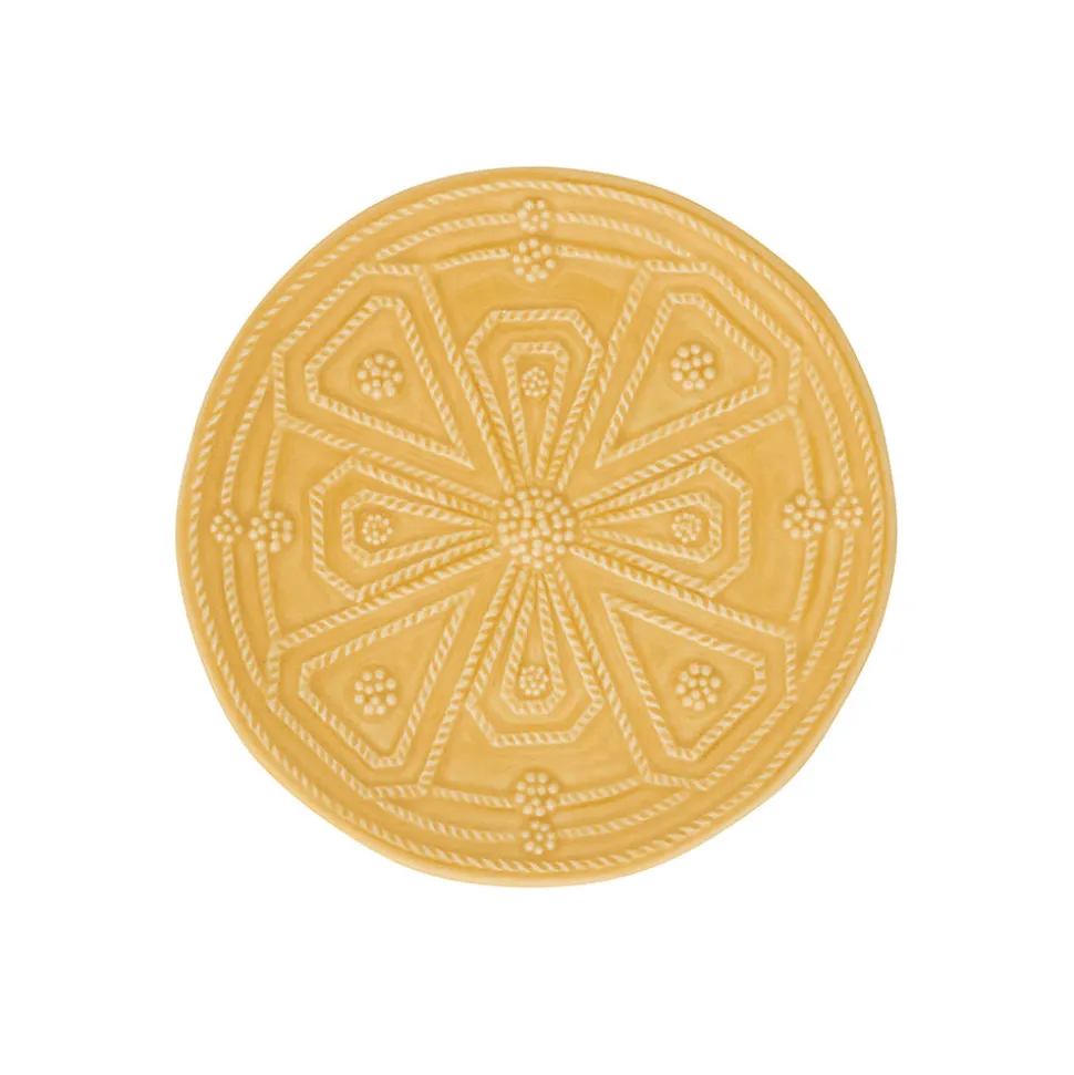 Jardins Du Monde Side/Cocktail Plate Assorted, Set of 4 in Daffodil