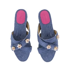 Jeans Blue Shella Espadrilles in Dark Blue
