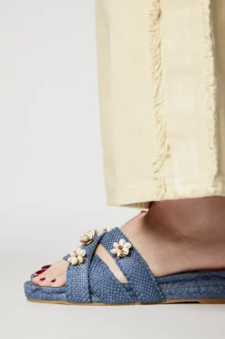 Jeans Blue Shella Espadrilles in Dark Blue