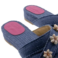 Jeans Blue Shella Espadrilles in Dark Blue