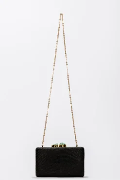 Jen Clutch with Turquoise Stone