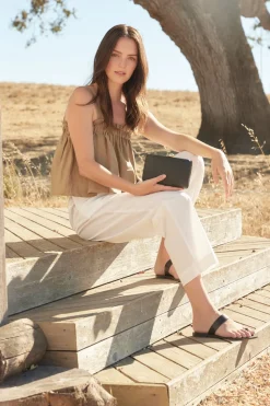 Jen Clutch with Turquoise Stone