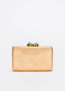 Jen Clutch with Turquoise Stone