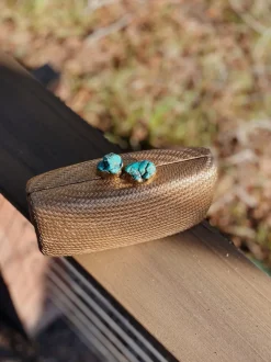 Jen Clutch with Turquoise Stone