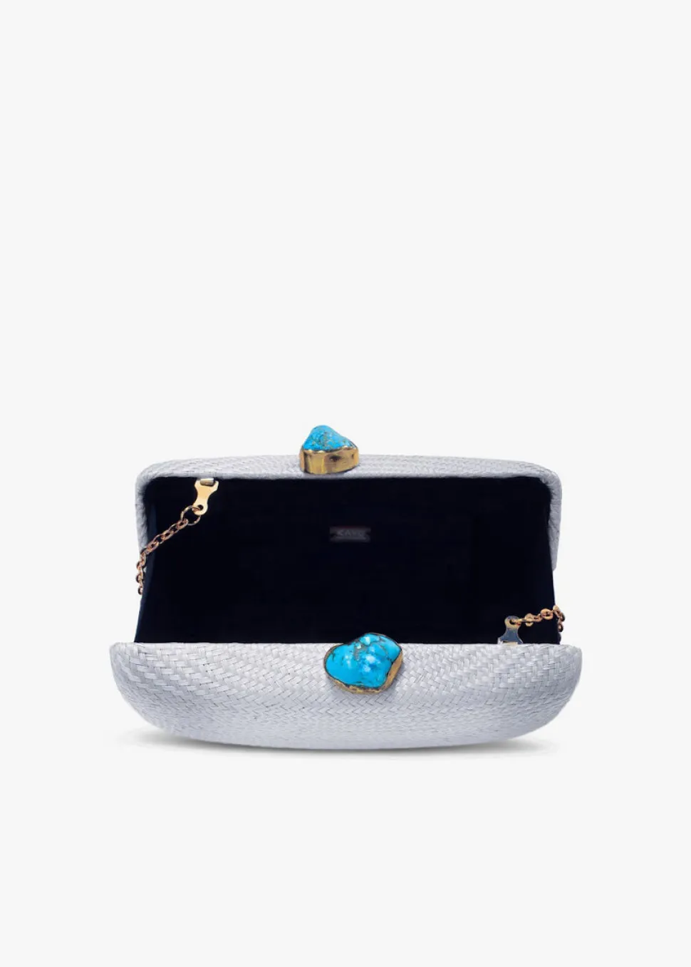 Jen Clutch with Turquoise Stone