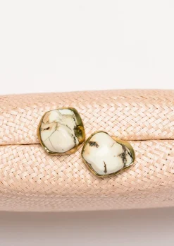 Jen Clutch with White Stone