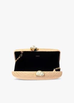 Jen Clutch with White Stone