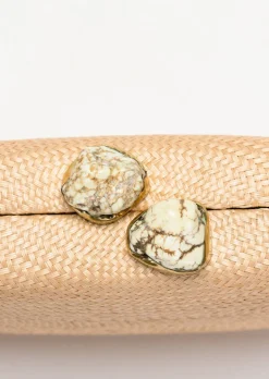 Jen Clutch with White Stone