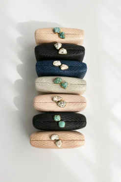 Jen Clutch with White Stone