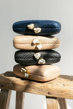 Jen Clutch with White Stone