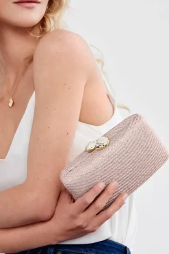 Jen Clutch with White Stone