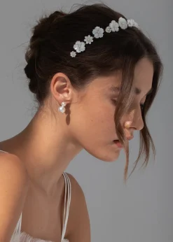 Jenna Headband in Mother of Pearl