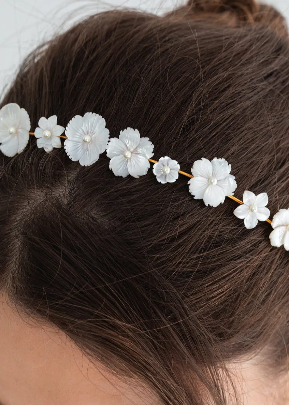Jenna Headband in Mother of Pearl