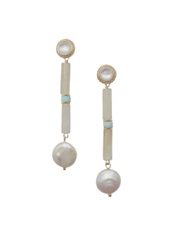 Jennie Earrings in Light-Green