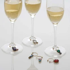 Jeweled Wine Charms