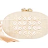 Joanna Clutch in Natural & Ivory