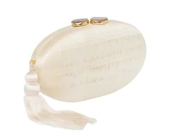 Joanna Clutch in Off White