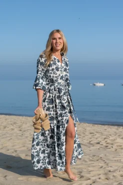 Joanna Dress In Blue Dahlia