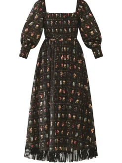 Jocelyn Dress in Florence Black Floral