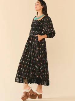 Jocelyn Dress in Florence Black Floral