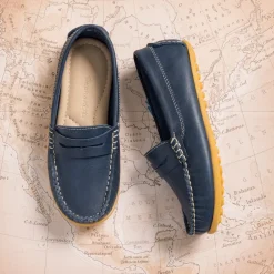 JP Moccasin Blue