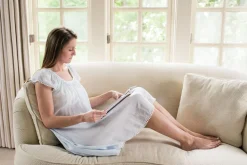 Julia Cap Sleeve Nightgown in Blue