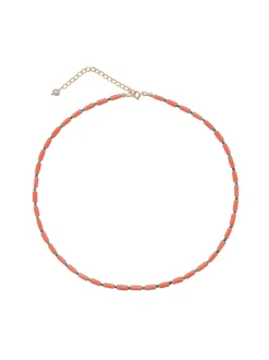 Julie Necklace in Coral-Blue