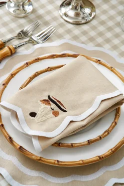 Julie Placemat and Napkin Set in Sand