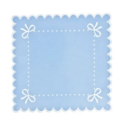 Juliet Bows Napkin - Blue, Set of 4