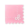 Juliet Bows Napkin in Pink, Set of 4