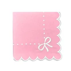 Juliet Bows Napkin in Pink, Set of 4