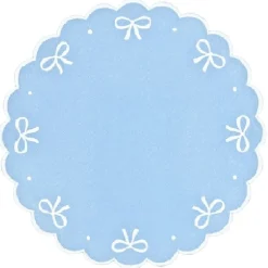 Juliet Bows Placemat - Blue, Set of 4