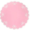 Juliet Bows Placemat in Pink, Set of 4