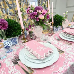 Juliet Bows Placemat in Pink, Set of 4