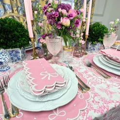 Juliet Bows Placemat in Pink, Set of 4