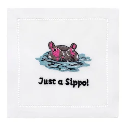 Just A Sippo Cocktail Napkins, Set of 4