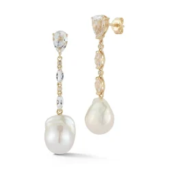14K Baroque Pearl Dusters