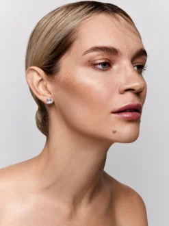 14K Blue Topaz Studs