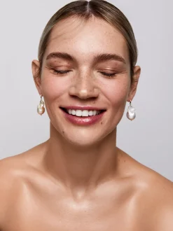 14K Gold Baroque Pearl Drops