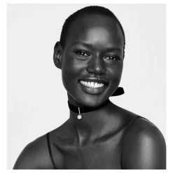 14K Gold Black Velvet Pearl Choker